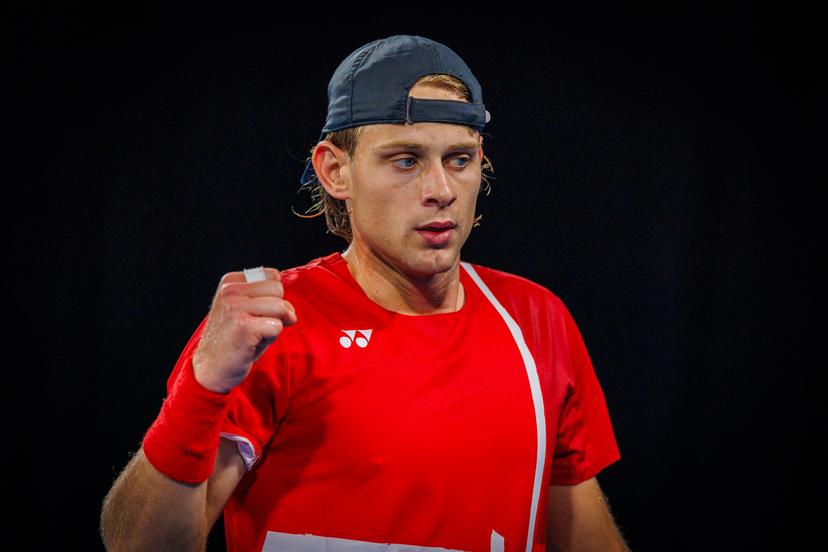 Belgian Zizou Bergs pictured in action duringa a tennis match between Belgian Bergs and Australian Thompson, during the qualifier of the Davis Cup, Saturday 13 September 2025, in Sydney, Australia. Belgium and Australia will compete this weekend in the second round of the Davis Cup qualifiers. BELGA PHOTO PATRICK HAMILTON