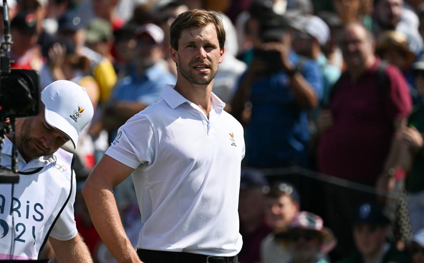 Belgian golfer Thomas Detry pictured during the men's Men's stroke play golf competition at the Paris 2024 Olympic Games, on Thursday 01 August 2024 in Paris, France. The Games of the XXXIII Olympiad are taking place in Paris from 26 July to 11 August. The Belgian delegation counts 165 athletes competing in 21 sports. BELGA PHOTO ANTHONY BEHAR   **  ** *** BENELUX ONLY ***