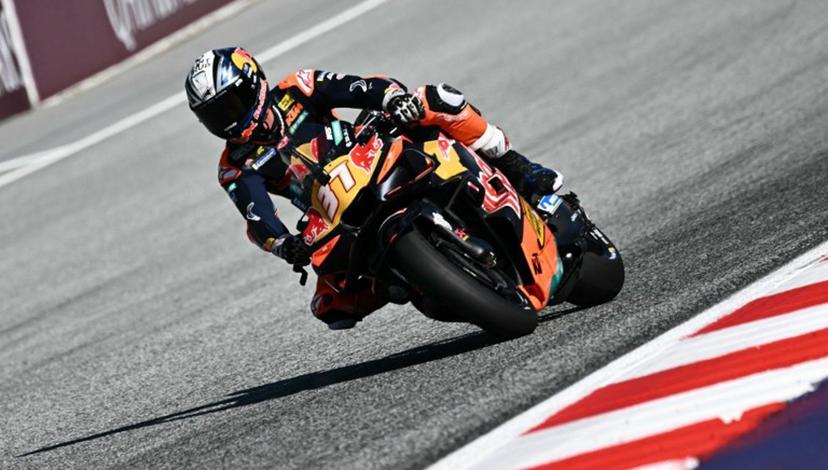 Red Bull KTM Factory Racing Team's Spanish driver Pedro Acosta competes in the MotoGP Grand Prix of Austria at the Red Bull Ring racetrack in Spielberg bei Knittelfeld, Austria, on September 20, 2026.  Joe Klamar / AFP