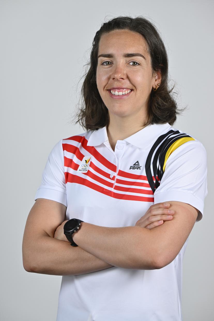 Athlete Lotte Lie poses for the photographer during the annual training camp of Team Belgium (19-25/05), in Rio Maior, Portugal, Friday 23 May 2025. BELGA PHOTO ERIC LALMAND