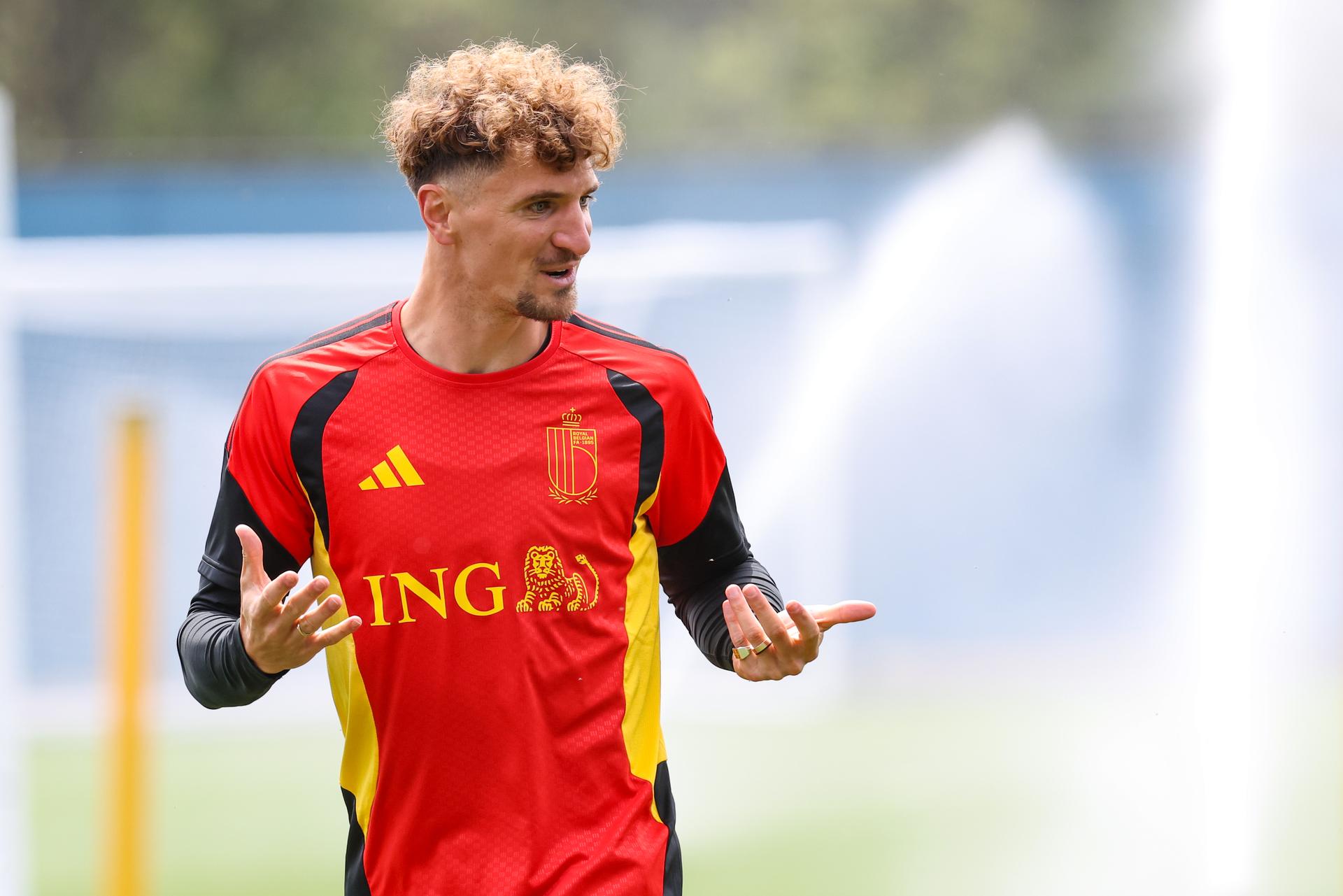 Belgium's Thomas Meunier pictured during a training session of Belgian national soccer team Red Devils, on Thursday 02 July 2026 in their base camp, home of the Seattle Sounders, Renton, Seattle, USA. The Rode Duivels - Diables Rouges qualified for the knockout stage of the 2026 FIFA World Cup, where they'll meet USA in the round of 16 on July 7th. BELGA PHOTO BRUNO FAHY