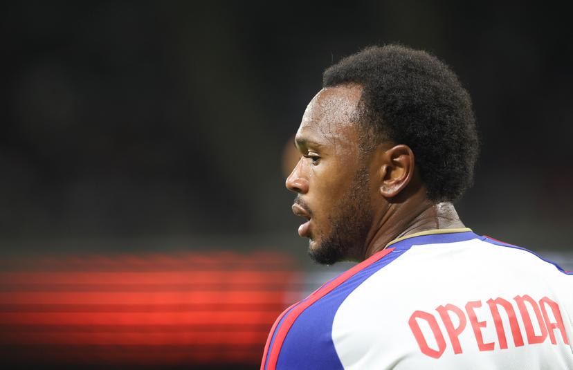 Lyon's Lois Openda pictured during a soccer game between Belgian RSC Anderlecht and French Olympique Lyonnais, Wednesday 16 September 2026 in Brussels, on the first day (out of 8) of the league phase of the UEFA Europa League tournament.  BELGA PHOTO VIRGINIE LEFOUR