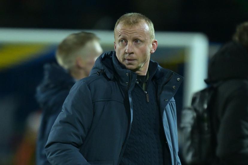 Essevee's head coach Sven Vandenbroeck pictured after a soccer match between Royale Union Saint-Gilloise and Zulte Waregem, Saturday 20 December 2025 in Brussels, on day 19 of the 2025-2026 'Jupiler Pro League' first division of the Belgian championship. BELGA PHOTO DAVID PINTENS