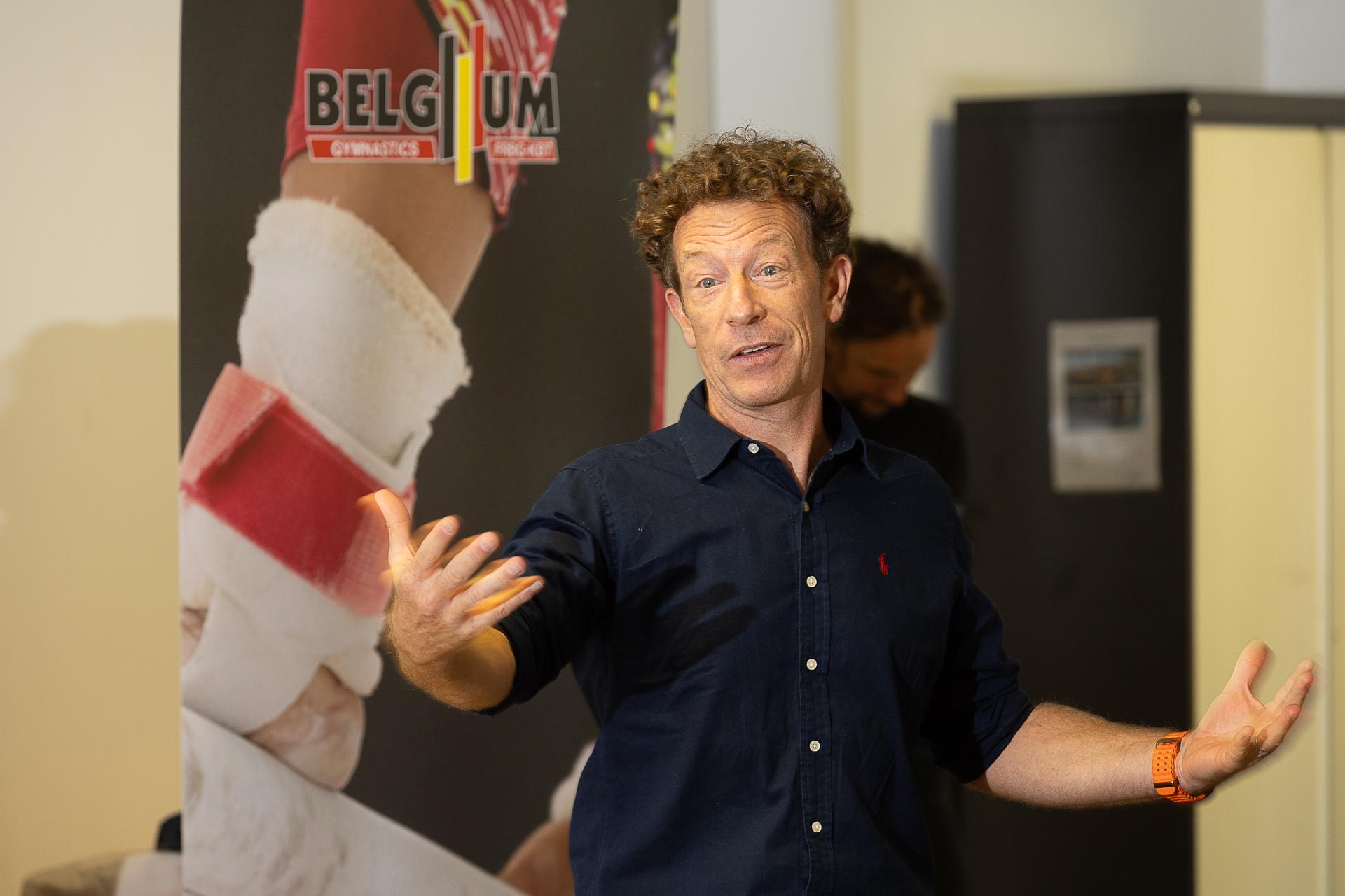 Jo Van Hoecke pictured during a press moment of Belgium's artistic gymnastics team, Wednesday 7 October 2026, in Gent, ahead of the Worlds Championships in Rotterdam from 17 to 25 October 2026. BELGA PHOTO JAMES ARTHUR PHOTOGRAPHY