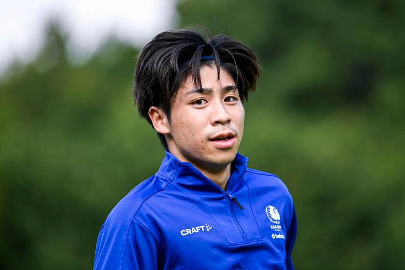 Gent's Daisuke Yokota pictured during a training session of Belgian soccer team KAA Gent, during their summer camp in Horst, the Netherlands on Thursday 10 July 2025. The team is preparing for the upcoming 2025-2026 first division season. BELGA PHOTO TOM GOYVAERTS