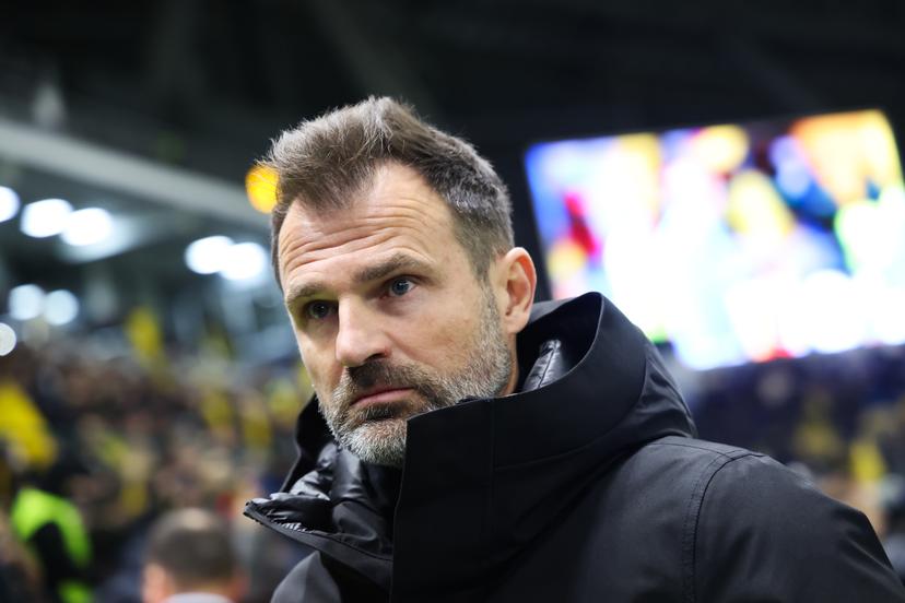 Club's head coach Ivan Leko pictured at the start of a soccer game between Kazakh FC Kairat Almaty and Belgian Club Brugge KV, Tuesday 20 January 2026 in Astana, Kazakhstan, on day seven of the League phase of the UEFA Champions League tournament. BELGA PHOTO BRUNO FAHY