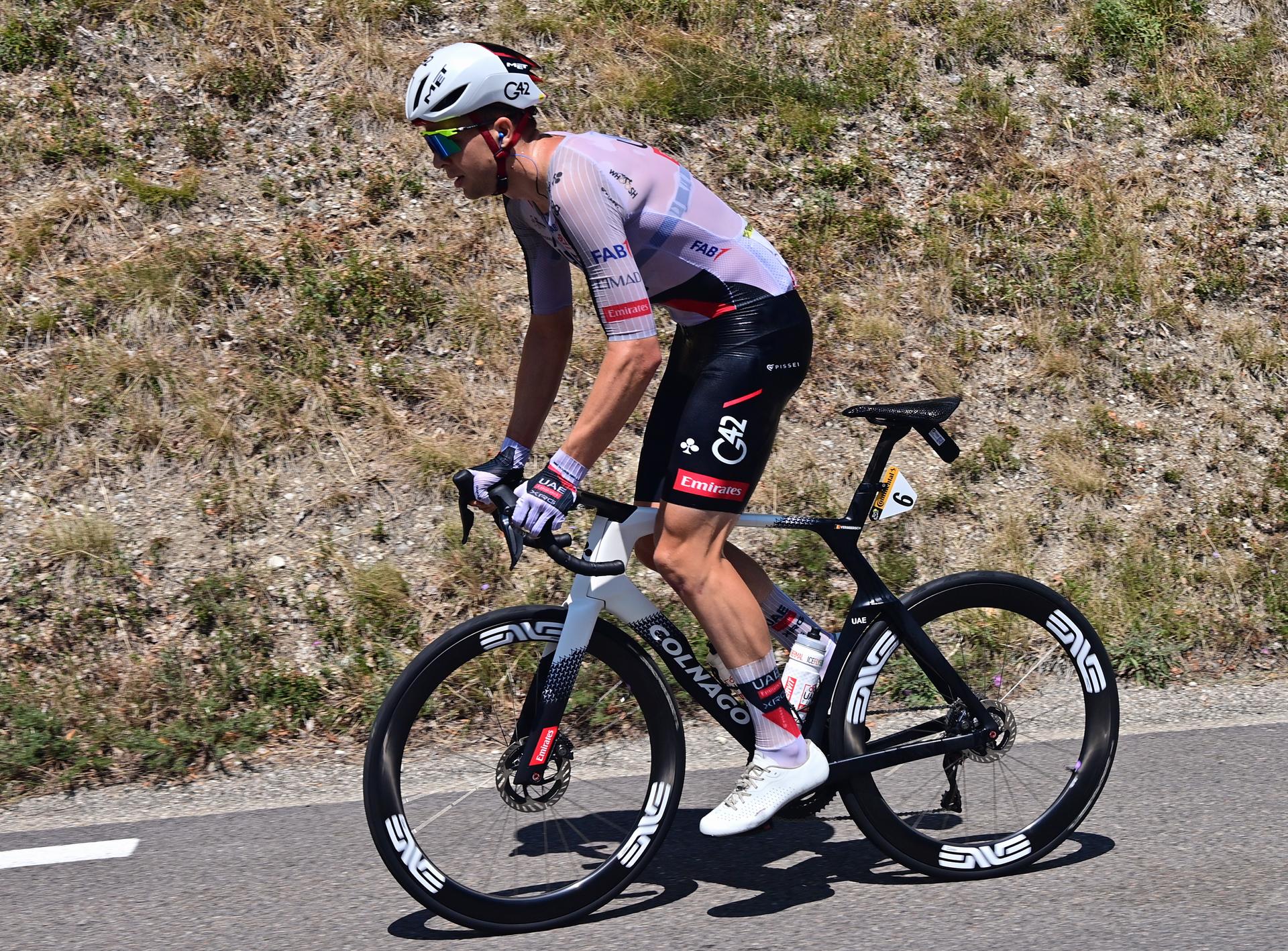 Belgian Florian Vermeersch of UAE Team Emirates XRG pictured in action during stage 18 of the 2026 Tour de France cycling race, a stage of 185km from Voiron to Orcieres-Merlette, on Thursday 23 July 2026. The 113th edition of the Tour de France starts on Saturday 4 July in Barcelona, Spain, and will finish in Paris, France on the 26th of July. BELGA PHOTO POOL PETE GODING