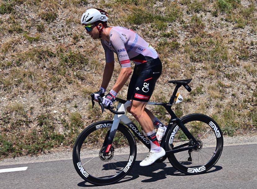 Belgian Florian Vermeersch of UAE Team Emirates XRG pictured in action during stage 18 of the 2026 Tour de France cycling race, a stage of 185km from Voiron to Orcieres-Merlette, on Thursday 23 July 2026. The 113th edition of the Tour de France starts on Saturday 4 July in Barcelona, Spain, and will finish in Paris, France on the 26th of July. BELGA PHOTO POOL PETE GODING