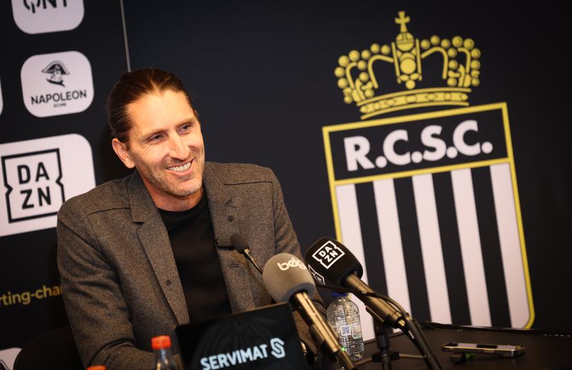 Charleroi's sports director Nicolas Frutos pictured during a press conference of Belgian soccer club Sporting Charleroi to present their new sports director, in Charleroi, on Monday 02 March 2026. BELGA PHOTO VIRGINIE LEFOUR