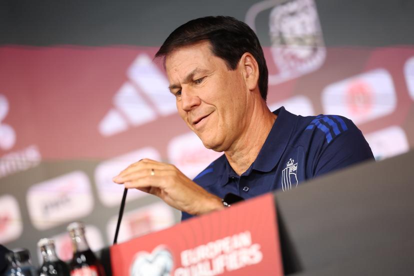 Belgium's head coach Rudi Garcia pictured during a press conference of the Red Devils, the Belgian national soccer team, at the Proximus Basecamp in Tubize, Saturday 06 September 2025. The team is preparing for the match against Kazakhstan (07/09). BELGA PHOTO VIRGINIE LEFOUR