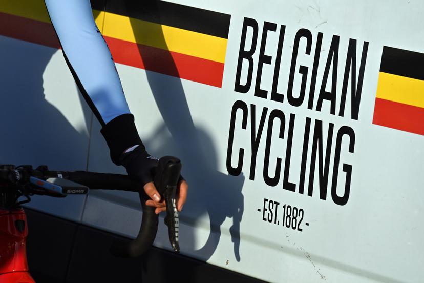 Illustration picture shows the logo of Belgian Cycling before the women's U23 road race at the European Championships cycling in Plouay, France, Wednesday 26 August 2020. BELGA PHOTO ERIC LALMAND