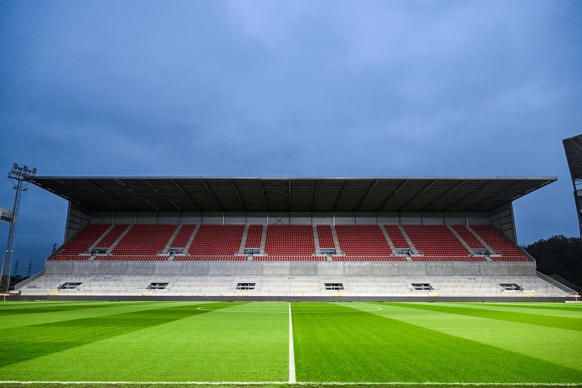 Tribune 2 - Stand 2 pictured before a soccer match between Royal Antwerp FC and Raal La Louviere, Saturday 08 November 2025 in Antwerp, on day 14 of the 2025-2026 'Jupiler Pro League' first division of the Belgian championship. BELGA PHOTO TOM GOYVAERTS