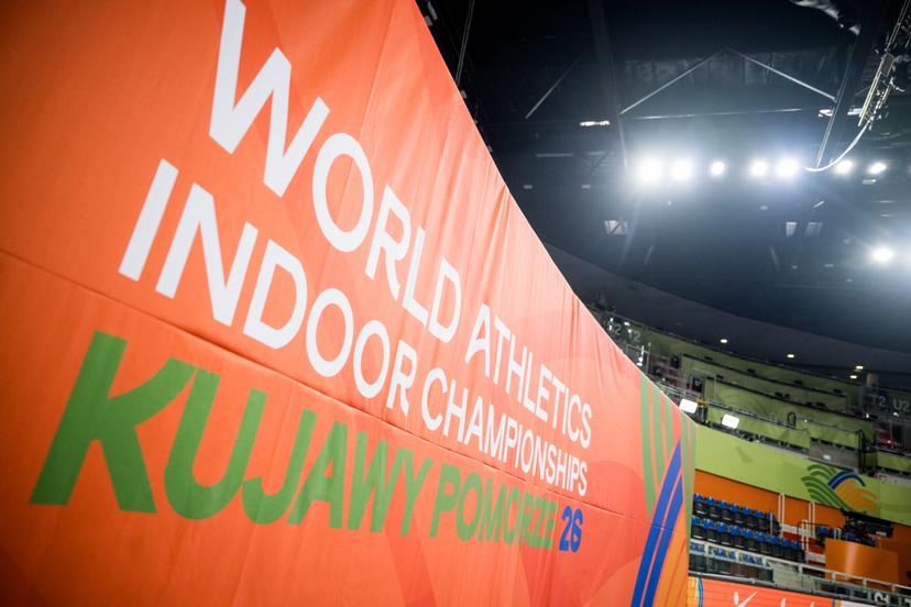 Picture shows preparations for the World Athletics Indoor Championship in Torun, Poland on Thursday 19 March 2026. The championships take place from 20 to 22 March. BELGA PHOTO JASPER JACOBS