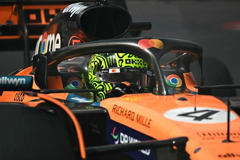 McLaren's British driver Lando Norris drives during qualifying for the Formula One Monaco Grand Prix at the Circuit de Monaco, on May 24, 2025.  Gabriel BOUYS / AFP