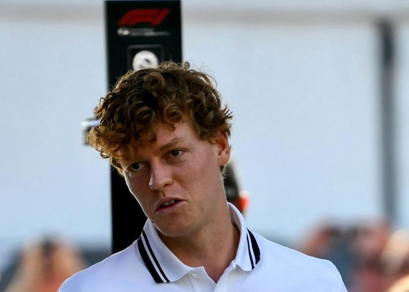 Italian tennis player Jannik Sinner arrives at the Autodromo Nazionale Monza circuit ahead of the Italian Formula One Grand Prix in Monza, northern Italy on September 6, 2026.  Marco BERTORELLO / AFP
