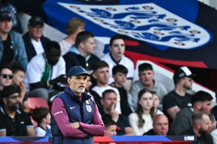 England's German head coach Thomas Tuchel reacts during the international friendly football match between England and Senegal at the City Ground stadium, in Nottingham, on June 10, 2025.  Paul ELLIS / AFP