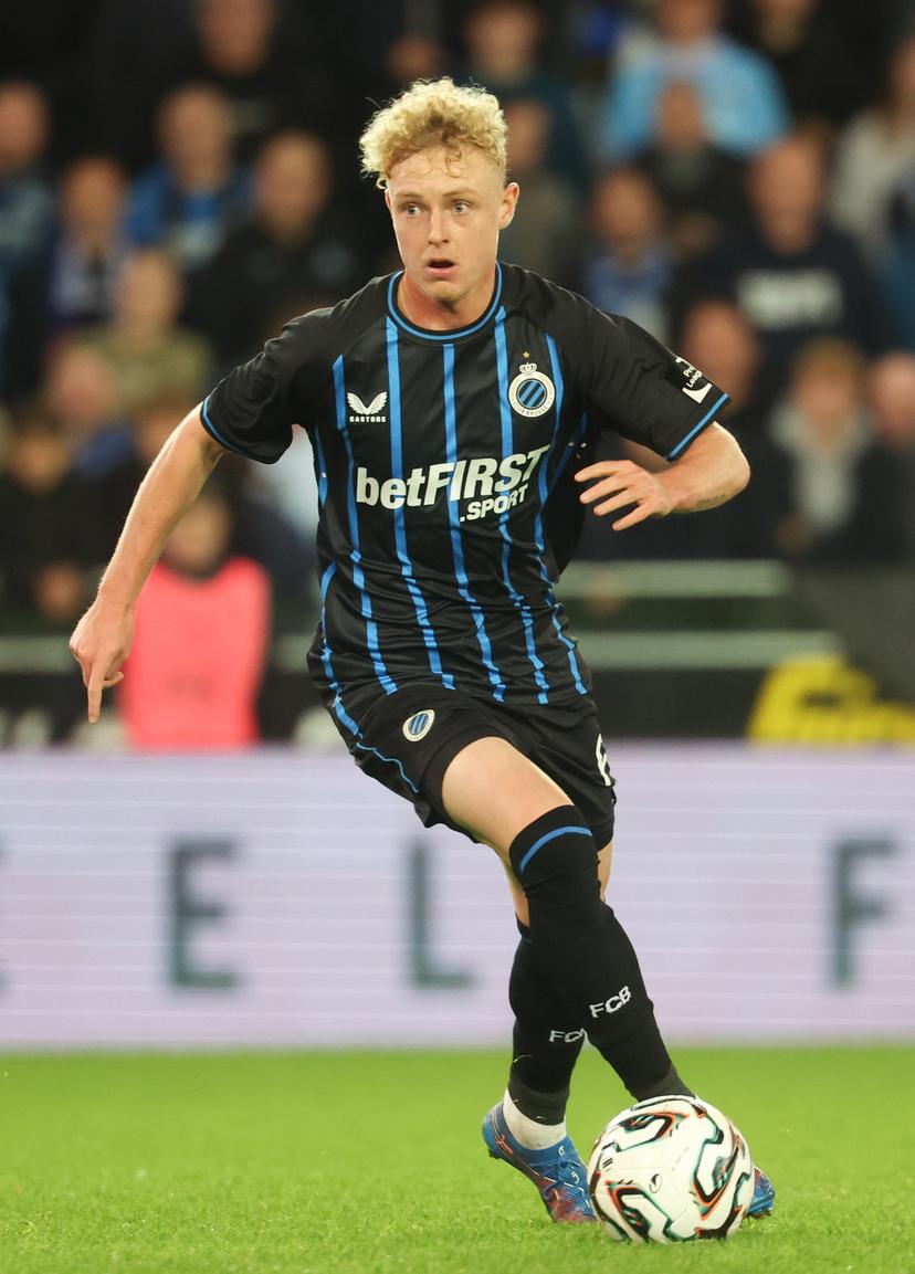 Club's Joaquin Seys pictured in action during a soccer match between Club Brugge and Sint-Truidense VV, Sunday 21 September 2025 in Brugge, on day 8 of the 2025-2026 'Jupiler Pro League' first division of the Belgian championship. BELGA PHOTO VIRGINIE LEFOUR