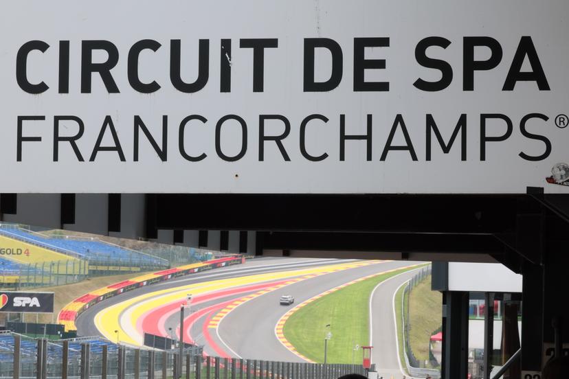 The track pictured during preparations for the Grand Prix F1 of Belgium race, in Spa-Francorchamps, Thursday 24 July 2025. The Spa-Francorchamps Formula One Grand Prix takes place this weekend, from July 24th to July 27th. BELGA PHOTO BENOIT DOPPAGNE
