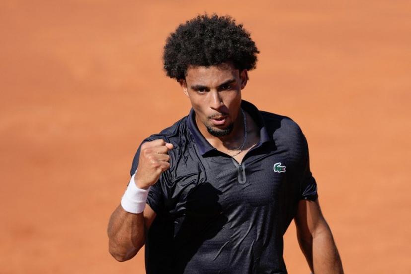 France's Arthur Fils reacts during his men's singles final match against Russia's Andrey Rublev at the ATP Barcelona Open "Conde de Godo" tennis tournament in Barcelona, on April 19, 2026.  Manaure Quintero / AFP