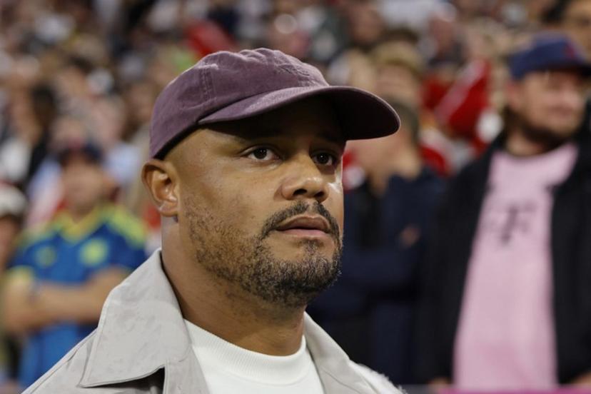 Bayern Munich's Belgian head coach Vincent Kompany looks on prior to the German first division Bundesliga football match between FC Bayern Munich and VfB Stuttgart in Munich, southern Germany, on August 28, 2026.  Alexandra BEIER / AFP