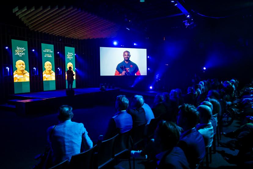 Vincent Kompany wins the 'Coach van het Jaar / Coach de l'Année 2026' award at the 'Sportgala' award show, to announce the sport women and men of the year 2025, Sunday 14 December 2025 in Schelle. BELGA PHOTO DIRK WAEM