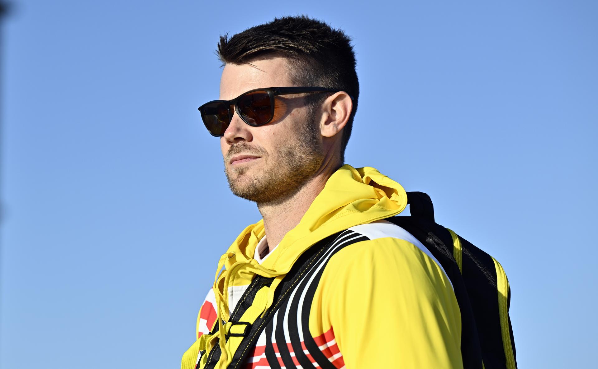 Coach Joey Mantia pictured during a team building at Peniche during the annual training camp of Team Belgium (19-25/05), in Rio Maior, Portugal, Saturday 24 May 2025. BELGA PHOTO ERIC LALMAND