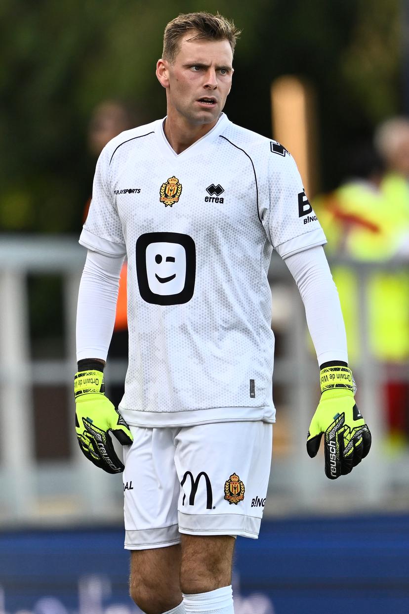 Mechelen's goalkeeper Ortwin De Wolf pictured during a soccer match between KVC Westerlo and KV Mechelen, Saturday 09 August 2025 in Westerlo, on day 3 of the 2025-2026 'Jupiler Pro League' first division of the Belgian championship. BELGA PHOTO JOHAN EYCKENS