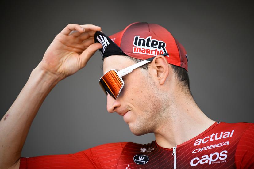 Belgian Liam Slock of Lotto Intermarche pictured before the start of stage 17 of the 2026 Tour de France cycling race, a stage of 175km from Chambery to Voiron, on Wednesday 22 July 2026. The 113th edition of the Tour de France starts on Saturday 4 July in Barcelona, Spain, and will finish in Paris, France on the 26th of July. BELGA PHOTO JASPER JACOBS