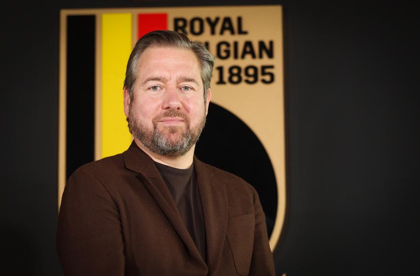 Belgium soccer union CEO director Vincent Mannaert poses for the photographer after a press conference of RBFA-KBVB at the national training center in Tubize, on Thursday 8 October 2026.  BELGA PHOTO VIRGINIE LEFOUR