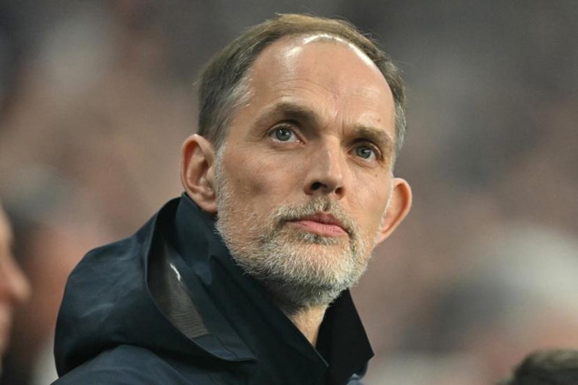 England's German head coach Thomas Tuchel looks on ahead of kick-off in the 2026 World Cup Group K qualifier football match between England and Latvia, at Wembley stadium, in London, on March 24, 2025.   Glyn KIRK / AFP