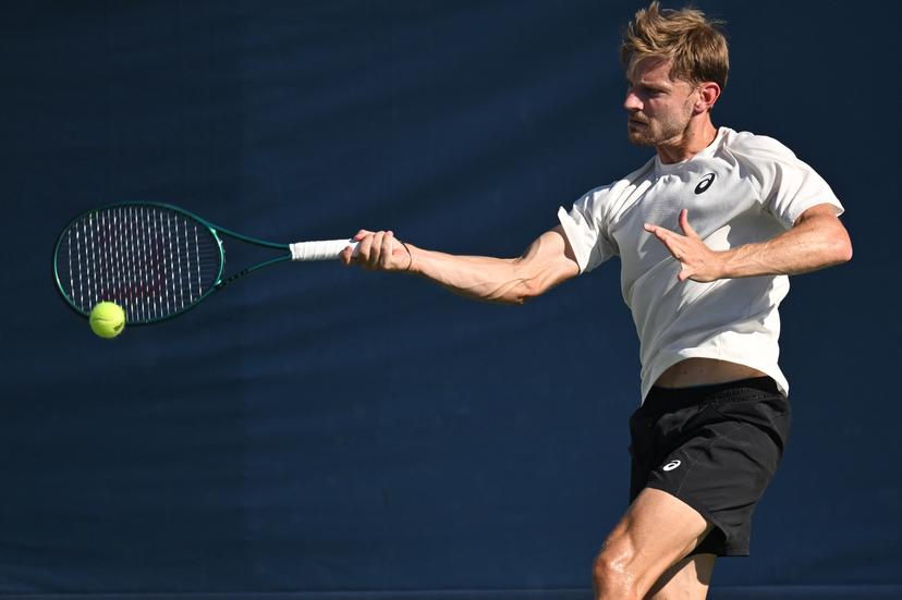 Belgian David Goffin pictured during a training practice ahead of the 2025 US Open Grand Slam tennis tournament in New York City, USA, Friday 22 August 2025. BELGA PHOTO TONY BEHAR