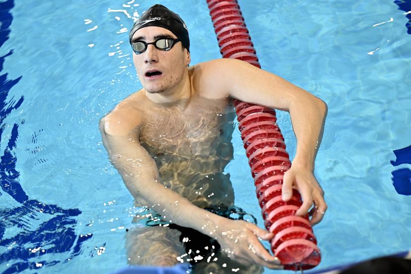 Belgian athlete Lucas Henveaux pictured during the annual stage of Team Belgium (13-20/11), in Belek, Turkey, Friday 15 November 2024, BELGA PHOTO ERIC LALMAND