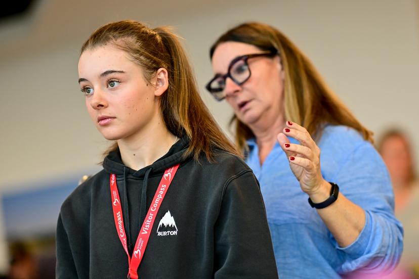 Sky Remans pictured ahead of the presentation of the official Belgian outfit of 'Team Belgium' for the Milano Cortina 2026 Olympic and Paralympic Games, at the gala event 'Styled to the Winter Games' of the BOIC-COIB Belgian olympic committee, Thursday 16 October 2025, in Zaventem. BELGA PHOTO DIRK WAEM