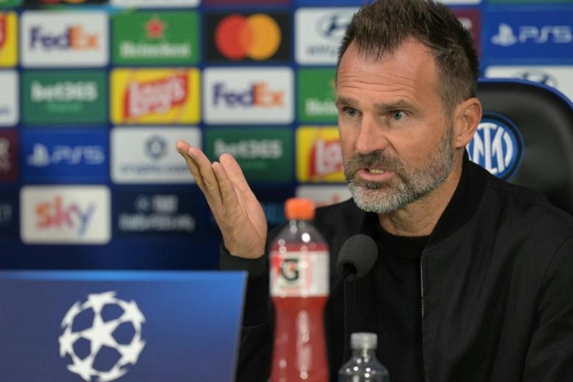Brugge's Croatian head coach Ivan Leko attends a press conference on the eve of the UEFA Champions League football match between Inter Milan and Club Brugge, in Milan on October 12, 2026.  Stefano Rellandini / AFP