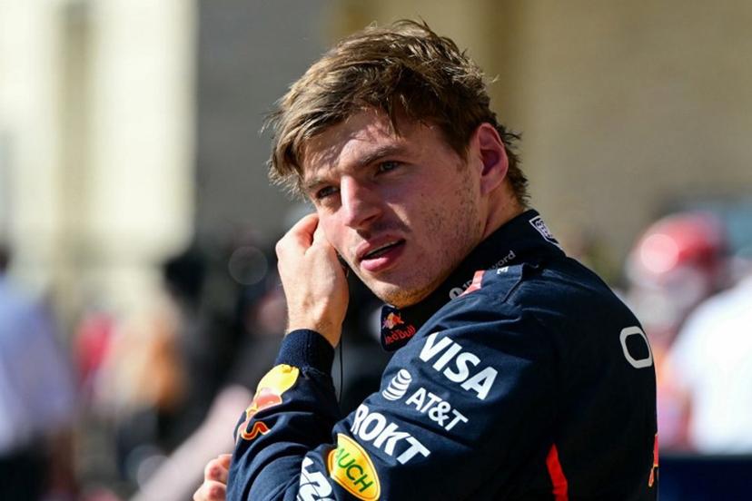 Red Bull Racing's Dutch driver Max Verstappen looks on after winning the United States Formula One Grand Prix at the Circuit of the Americas in Austin, Texas, on October 19, 2025.  Jim WATSON / AFP