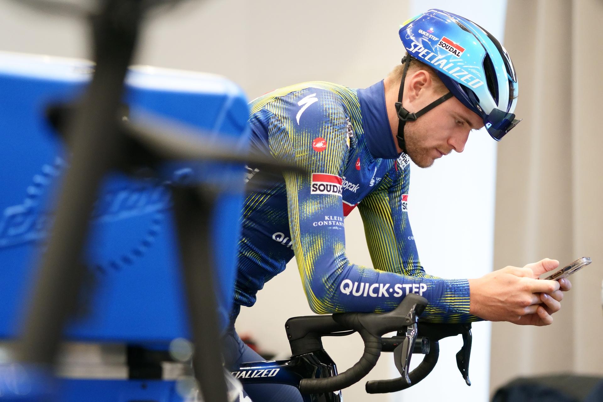 Belgian Laurenz Rex of Soudal Quick-Step pictured ahead of a training ride of the Soudal Quick-Step cycling team in Calpe, Spain, Thursday 08 January 2026. BELGA PHOTO JOMA GARCIA