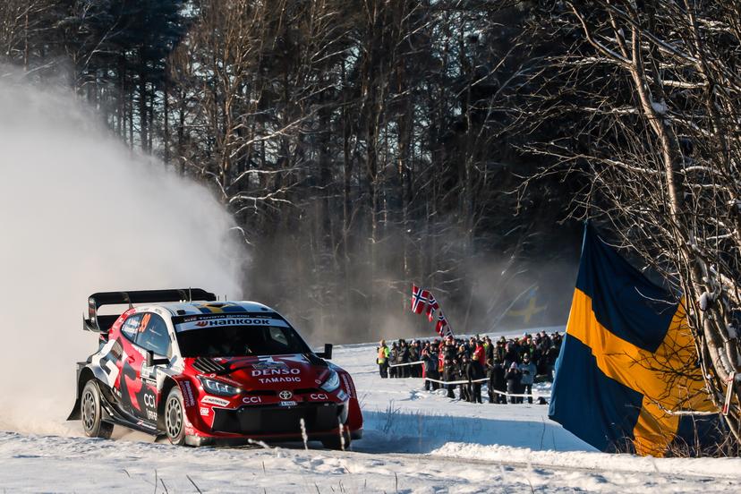 ATTENTION EDITORS - HAND OUT PICTURES - EDITORIAL USE ONLY - MANDATORY CREDIT: 'TOYOTA GAZOO RACING'  Hand out pictures released on Thursday 12 February 2026 by Eric Dupain shows Oliver Solberg during the Shakedown of the Rally of Sweden, stage 2 of WRC World Rally Championship, in Umea, Sweden.  *** Belga and Belga Editorial Board decline all responsibility regarding the content of this picture. *** PHOTO HAND OUT - TOYOTA GAZOO RACING/ MCKLEIN