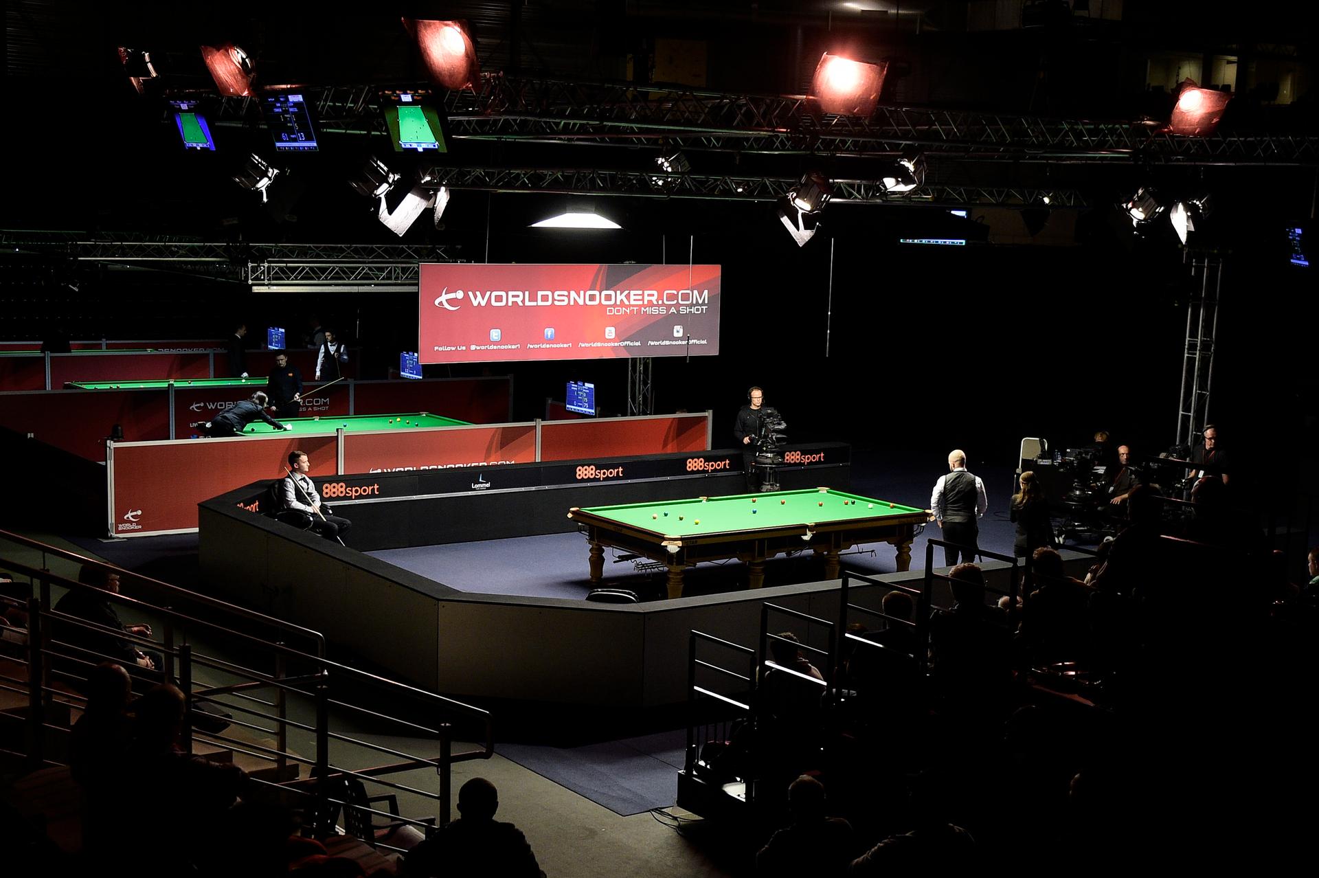 Illustration picture shows a game between Belgian Luca Brecel and Britain's Sam Craigie in the first round of the European Masters snooker tournament, Monday 02 October 2017, in Lommel. BELGA PHOTO YORICK JANSENS