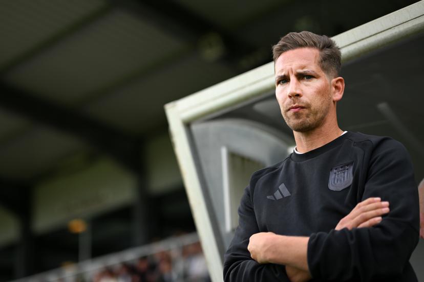 RSCA Futures' head coach Jelle Coen is pictured during a soccer match between RSCA Futures and KSC Lokeren, Saturday 12 September 2026 in Deinze, on day 5 of the 2026-2027 'Challenger Pro League' second highest division of the Belgian championship. BELGA PHOTO MAARTEN STRAETEMANS