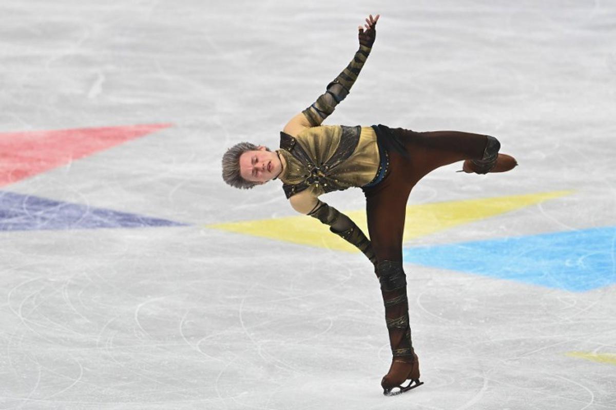 USA's Ilia Malinin performs during the men's short program of the 2026 ISU Figure Skating World Championships in Prague on March 26, 2026.  Michal Cizek / AFP