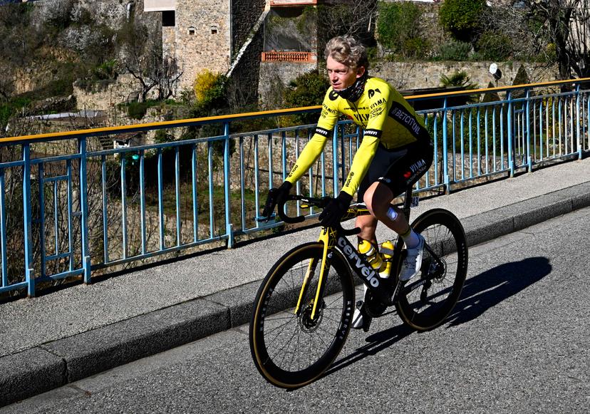 Dutch Koen Bouwman of Team Visma-Lease a Bike pictured at the start of the fifth stage of the Paris-Nice eight days cycling stage race, 193,5km from Saint-Sauveur-de-Montagut to Sisteron, France, Thursday 07 March 2024. BELGA PHOTO JASPER JACOBS
