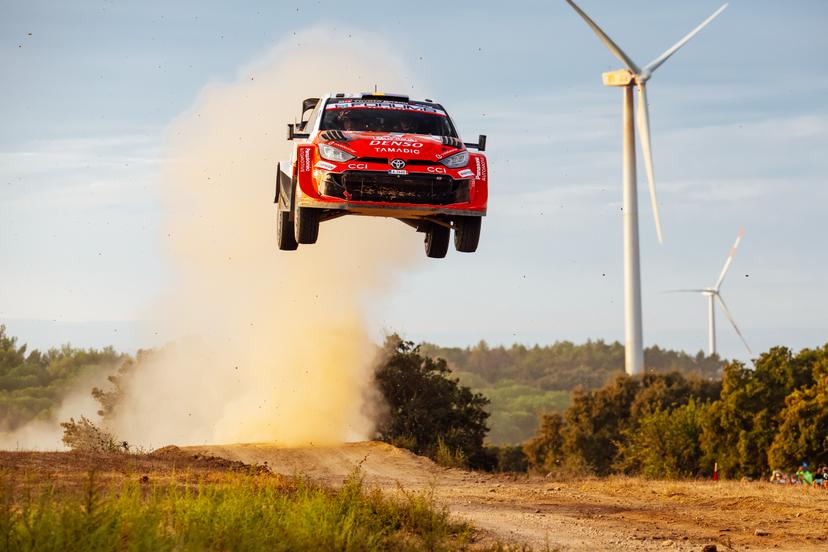 ATTENTION EDITORS - HANDOUT PICTURES - EDITORIAL USE ONLY MANDATORY CREDIT Toyota Gazoo Racing -   This handout picture, released by Toyota Gazoo Racing on Friday 2 October 2026 shows Oliver Solberg and Elliott Edmondson during the Rally of Sardegna.    - Belga and Belga editorial board decline all responsability regarding the content of this picture. PHOTO HANDOUT Toyota Gazoo Racing