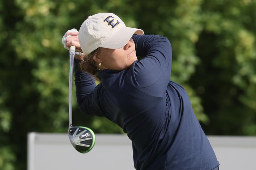 Sophie Bert pictured during the Belgian Ladies Open golf tournament in Wanze, Friday 26 May 2023. BELGA PHOTO BRUNO FAHY