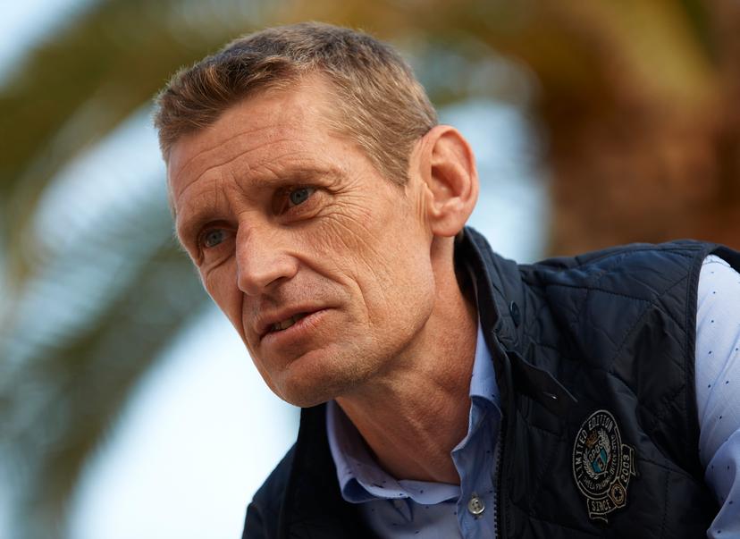 20150108 - CALPE, SPAIN: German Rolf Aldag, Sport and Development manager of team Etixx - Quick-Step pictured during the team presentation of the Etixx - Quick-Step cycling team, ahead of the start of the 2015 season, Thursday 08 January 2015 in Calpe, Spain. BELGA PHOTO MANUEL QUEMADELOS