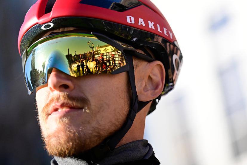 Italian Matteo Trentin of Tudor Pro Cycling Team pictured at the start of the men's race of the 'Ronde van Vlaanderen/ Tour des Flandres/ Tour of Flanders' one day cycling race, 268,9km from Brugge to Oudenaarde, Sunday 06 April 2025. BELGA PHOTO DIRK WAEM