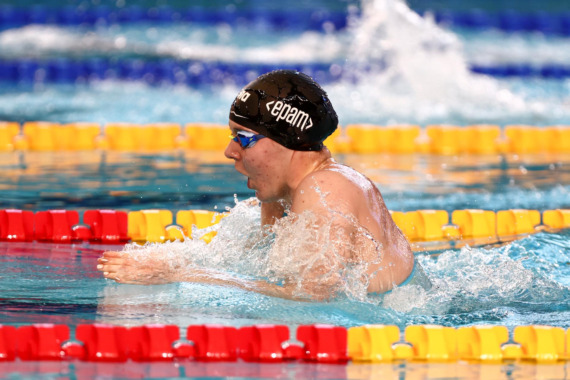 Belgian Roos Vanotterdijk pictured in action during the women's 200m individual medley at the European Aquatics Short Course Swimming Championships in Lublin, Poland, on Friday 05 December 2025. BELGA PHOTO NIKOLA KRSTIC