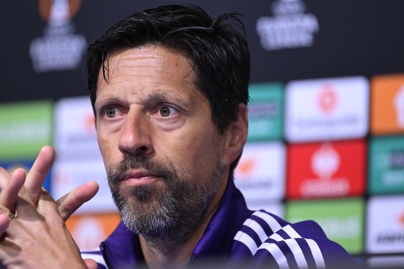 Head Coach Vitor Bruno speaks during a RSC Anderlecht press conference ahead of the UEFA Europa League league phase match against GNK Dinamo Zagreb  in Zagreb, Croatia, on October 14, 2026. Photo: Igor Soban/PIXSELL BELGIUM ONLY