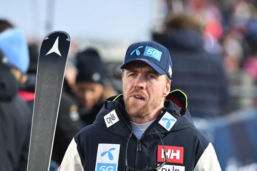 Norway's Aleksander Aamodt Kilde is seen during the first run of the men's Giant Slalom of the FIS Alpine Ski World Cup in Soelden, Austria, on October 27, 2024.  KERSTIN JOENSSON / AFP