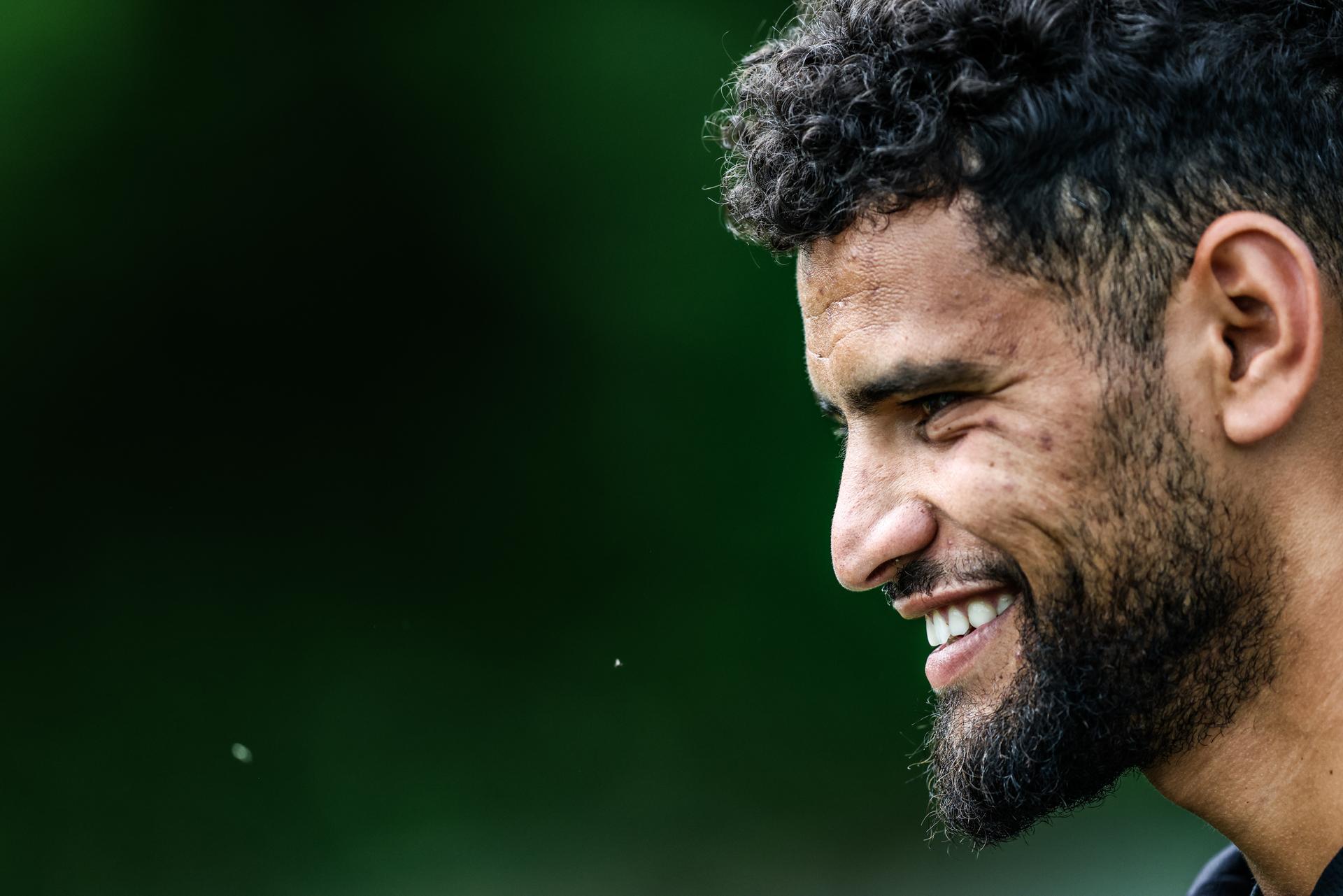 Charleroi's Adem Zorgane pictured during a training session of Belgian soccer team Sporting Charleroi, Monday 23 June 2025 in Charleroi, in preparation of the upcoming 2025-2026 Belgian first division soccer season. BELGA PHOTO BRUNO FAHY