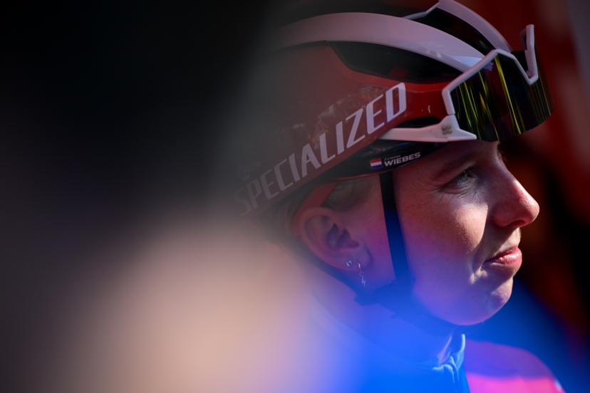 Dutch Lorena Wiebes of SD Worx-Protime pictured at the start of the women elite 'Amstel Gold Race' one day cycling race, 257,4 km from Maastricht to Valkenburg, The Netherlands, Sunday 19 April 2026. BELGA PHOTO DIRK WAEM